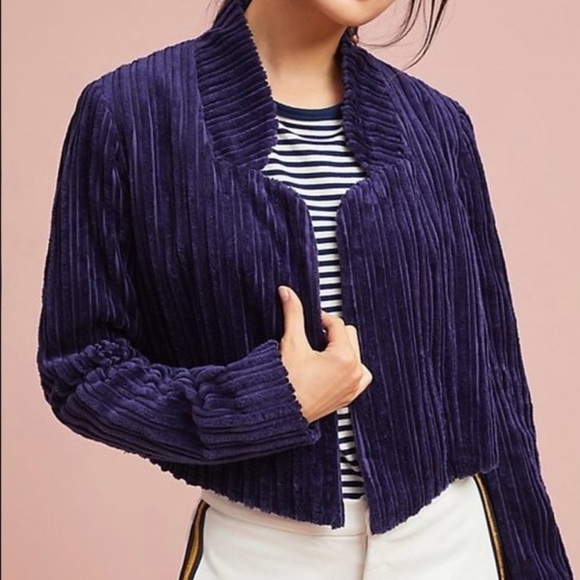 Anthropologie Cartonnier cropped jacket in size 14 - Picture 2 of 8